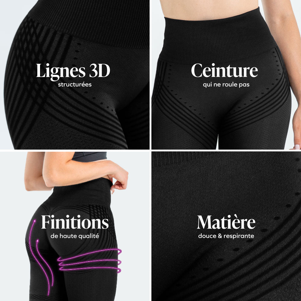 Legging sculptant 3D - Anticellulite